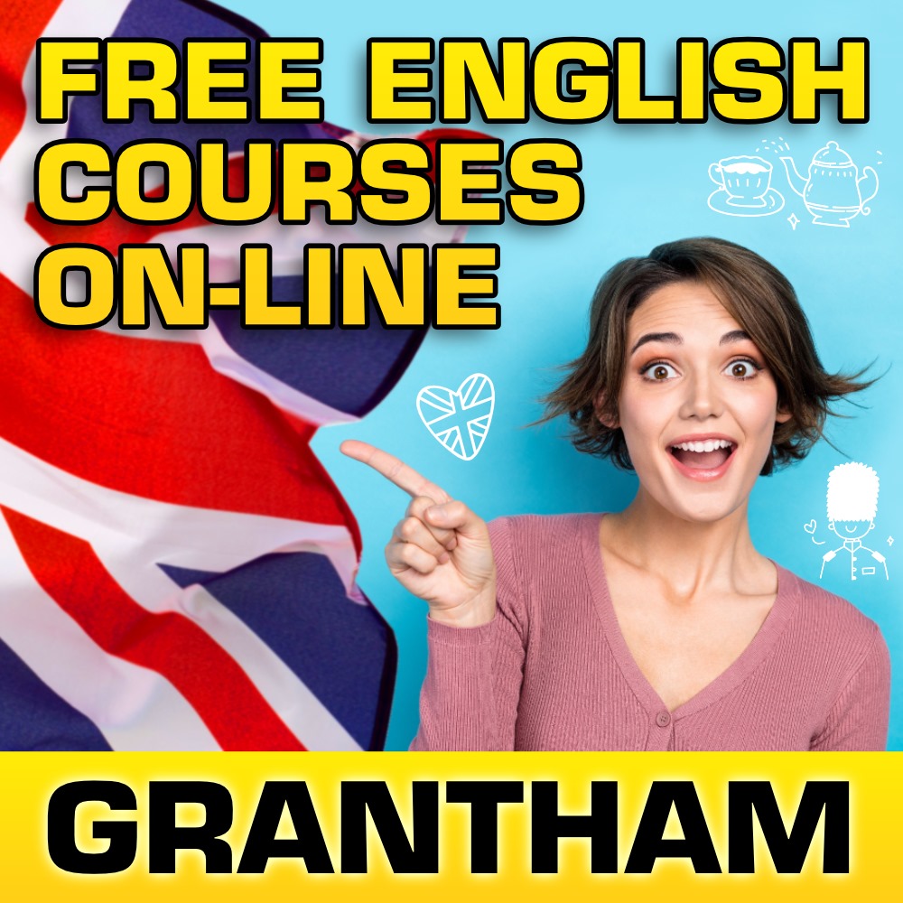 FREE English course on-line in GRANTHAM