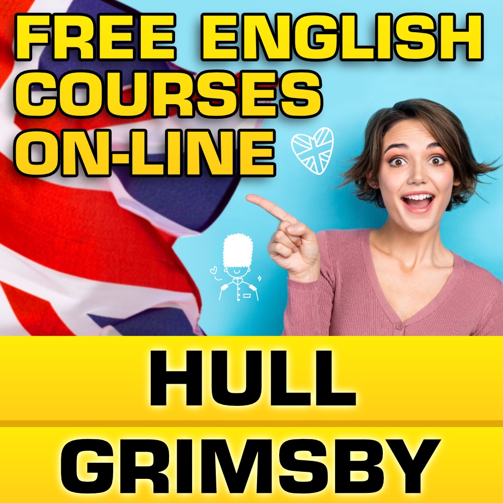 FREE English course on-line in HULL, GRIMSBY